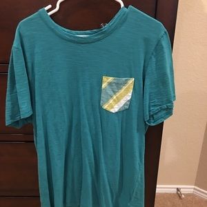 Teal life is good pocket tee - large / 2 for $8